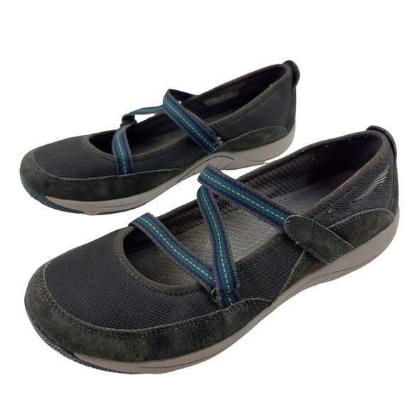 Dansko Hilda Mary Jane Style EUR 38 US 7.5-8 Comfort Shoes Sneakers Green Suede - Picture 1 of 8